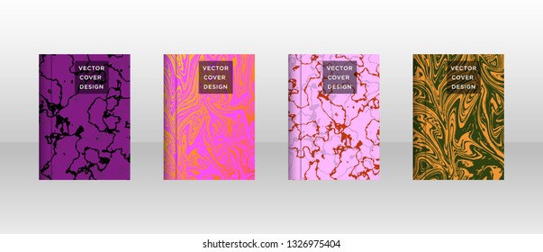 Mixture of acrylic paints. Liquid marble texture. Fluid art. Applicable for design cover, presentation, invitation, flyer, annual report, poster and business card, desing packaging - Vector
