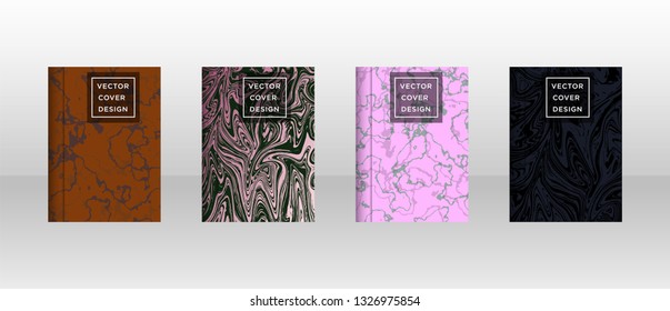 Mixture of acrylic paints. Liquid marble texture. Fluid art. Applicable for design cover, presentation, invitation, flyer, annual report, poster and business card, desing packaging - Vector