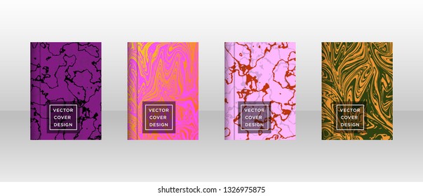 Mixture of acrylic paints. Liquid marble texture. Fluid art. Applicable for design cover, presentation, invitation, flyer, annual report, poster and business card, desing packaging - Vector