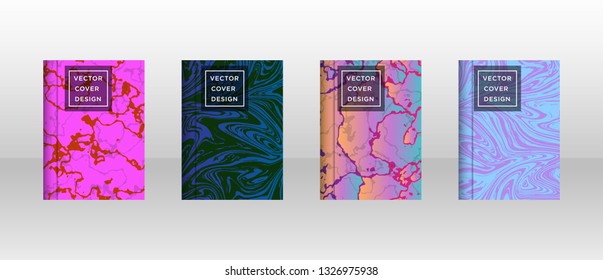 Mixture of acrylic paints. Liquid marble texture. Fluid art. Applicable for design cover, presentation, invitation, flyer, annual report, poster and business card, desing packaging - Vector