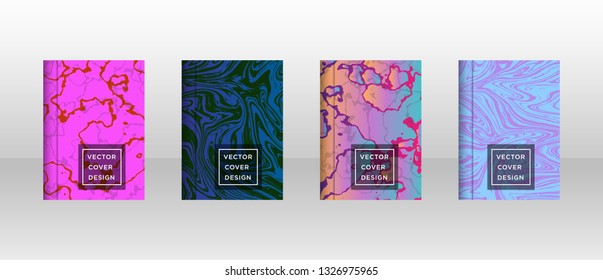 Mixture of acrylic paints. Liquid marble texture. Fluid art. Applicable for design cover, presentation, invitation, flyer, annual report, poster and business card, desing packaging - Vector
