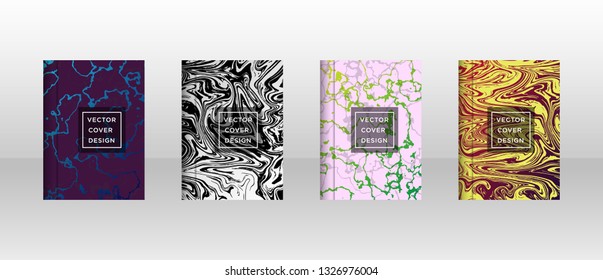 Mixture of acrylic paints. Liquid marble texture. Fluid art. Applicable for design cover, presentation, invitation, flyer, annual report, poster and business card, desing packaging - Vector