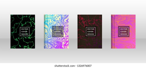 Mixture of acrylic paints. Liquid marble texture. Fluid art. Applicable for design cover, presentation, invitation, flyer, annual report, poster and business card, desing packaging - Vector