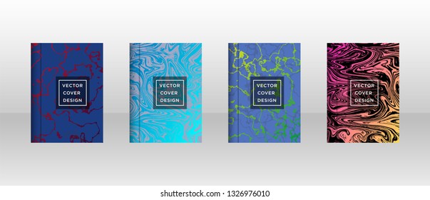 Mixture of acrylic paints. Liquid marble texture. Fluid art. Applicable for design cover, presentation, invitation, flyer, annual report, poster and business card, desing packaging - Vector