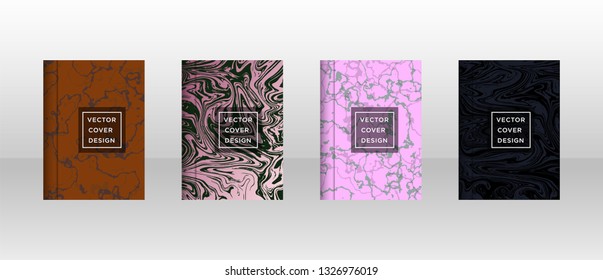 Mixture of acrylic paints. Liquid marble texture. Fluid art. Applicable for design cover, presentation, invitation, flyer, annual report, poster and business card, desing packaging - Vector