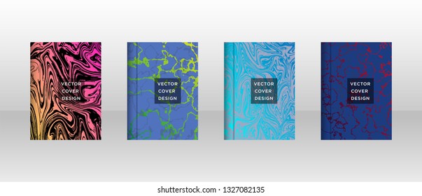 Mixture of acrylic paints. Liquid marble texture. Fluid art. Applicable for design cover, presentation, invitation, flyer, annual report, poster and business card, desing packaging - Vector