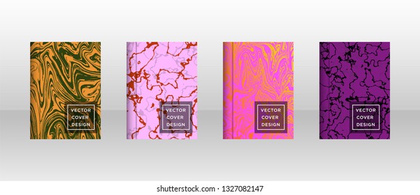 Mixture of acrylic paints. Liquid marble texture. Fluid art. Applicable for design cover, presentation, invitation, flyer, annual report, poster and business card, desing packaging - Vector
