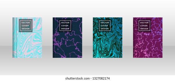 Mixture of acrylic paints. Liquid marble texture. Fluid art. Applicable for design cover, presentation, invitation, flyer, annual report, poster and business card, desing packaging - Vector