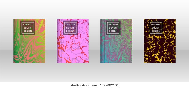 Mixture of acrylic paints. Liquid marble texture. Fluid art. Applicable for design cover, presentation, invitation, flyer, annual report, poster and business card, desing packaging - Vector