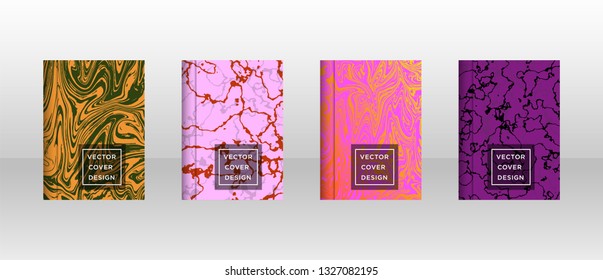 Mixture of acrylic paints. Liquid marble texture. Fluid art. Applicable for design cover, presentation, invitation, flyer, annual report, poster and business card, desing packaging - Vector