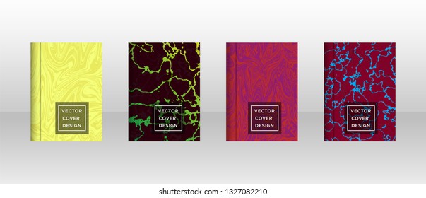 Mixture of acrylic paints. Liquid marble texture. Fluid art. Applicable for design cover, presentation, invitation, flyer, annual report, poster and business card, desing packaging - Vector