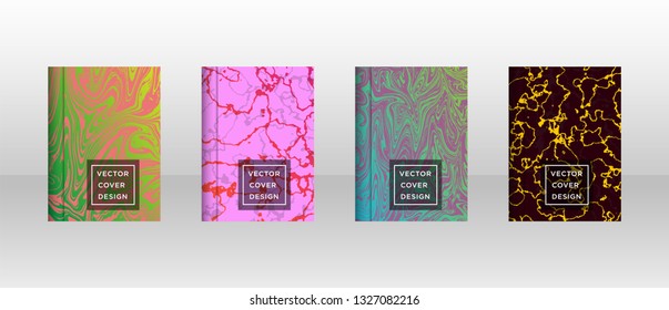 Mixture of acrylic paints. Liquid marble texture. Fluid art. Applicable for design cover, presentation, invitation, flyer, annual report, poster and business card, desing packaging - Vector