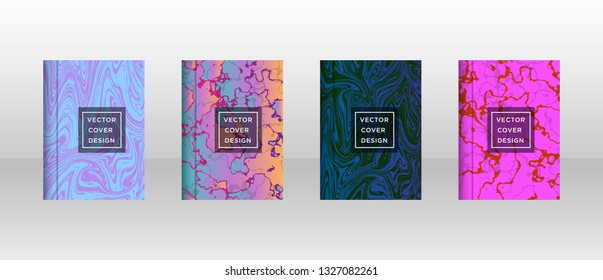Mixture of acrylic paints. Liquid marble texture. Fluid art. Applicable for design cover, presentation, invitation, flyer, annual report, poster and business card, desing packaging - Vector