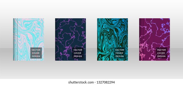 Mixture of acrylic paints. Liquid marble texture. Fluid art. Applicable for design cover, presentation, invitation, flyer, annual report, poster and business card, desing packaging - Vector