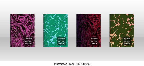 Mixture of acrylic paints. Liquid marble texture. Fluid art. Applicable for design cover, presentation, invitation, flyer, annual report, poster and business card, desing packaging - Vector