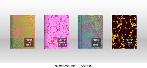 Mixture of acrylic paints. Liquid marble texture. Fluid art. Applicable for design cover, presentation, invitation, flyer, annual report, poster and business card, desing packaging - Vector