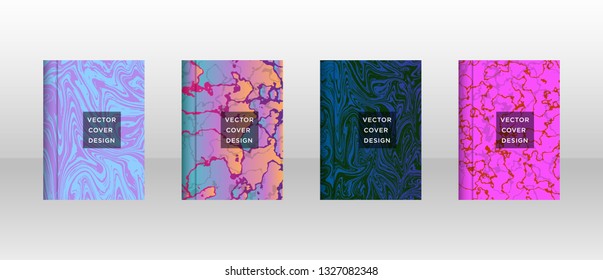 Mixture of acrylic paints. Liquid marble texture. Fluid art. Applicable for design cover, presentation, invitation, flyer, annual report, poster and business card, desing packaging - Vector