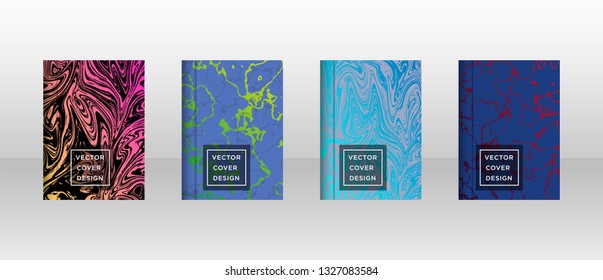 Mixture of acrylic paints. Liquid marble texture. Fluid art. Applicable for design cover, presentation, invitation, flyer, annual report, poster and business card, desing packaging - Vector