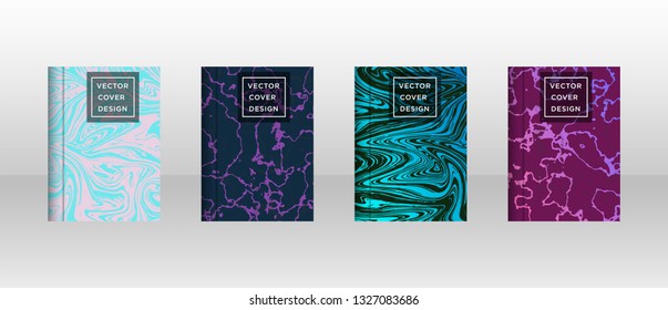 Mixture of acrylic paints. Liquid marble texture. Fluid art. Applicable for design cover, presentation, invitation, flyer, annual report, poster and business card, desing packaging - Vector