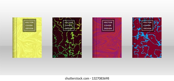 Mixture of acrylic paints. Liquid marble texture. Fluid art. Applicable for design cover, presentation, invitation, flyer, annual report, poster and business card, desing packaging - Vector