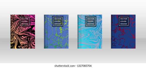 Mixture of acrylic paints. Liquid marble texture. Fluid art. Applicable for design cover, presentation, invitation, flyer, annual report, poster and business card, desing packaging - Vector