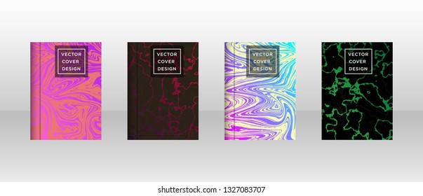 Mixture of acrylic paints. Liquid marble texture. Fluid art. Applicable for design cover, presentation, invitation, flyer, annual report, poster and business card, desing packaging - Vector