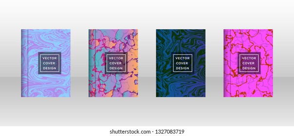Mixture of acrylic paints. Liquid marble texture. Fluid art. Applicable for design cover, presentation, invitation, flyer, annual report, poster and business card, desing packaging - Vector