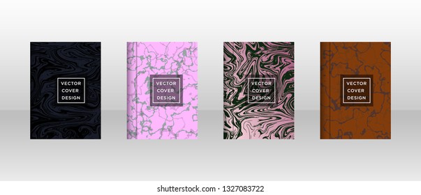 Mixture of acrylic paints. Liquid marble texture. Fluid art. Applicable for design cover, presentation, invitation, flyer, annual report, poster and business card, desing packaging - Vector