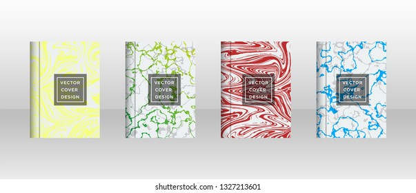Mixture of acrylic paints. Liquid marble texture. Fluid art. Applicable for design cover, presentation, invitation, flyer, annual report, poster and business card, desing packaging - Vector