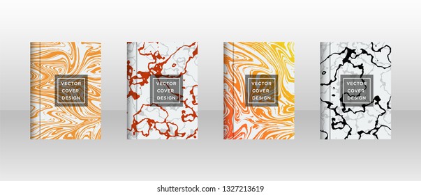 Mixture of acrylic paints. Liquid marble texture. Fluid art. Applicable for design cover, presentation, invitation, flyer, annual report, poster and business card, desing packaging - Vector