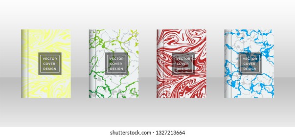 Mixture of acrylic paints. Liquid marble texture. Fluid art. Applicable for design cover, presentation, invitation, flyer, annual report, poster and business card, desing packaging - Vector