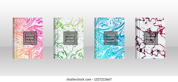 Mixture of acrylic paints. Liquid marble texture. Fluid art. Applicable for design cover, presentation, invitation, flyer, annual report, poster and business card, desing packaging - Vector