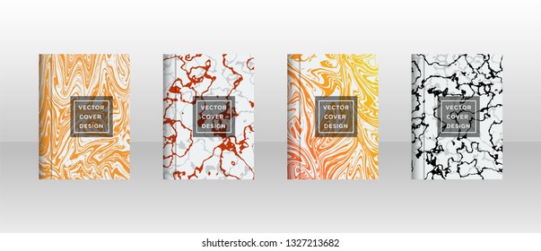 Mixture of acrylic paints. Liquid marble texture. Fluid art. Applicable for design cover, presentation, invitation, flyer, annual report, poster and business card, desing packaging - Vector