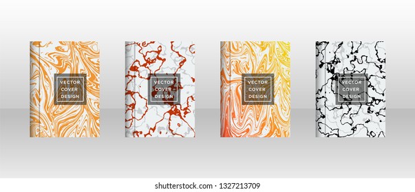 Mixture of acrylic paints. Liquid marble texture. Fluid art. Applicable for design cover, presentation, invitation, flyer, annual report, poster and business card, desing packaging - Vector