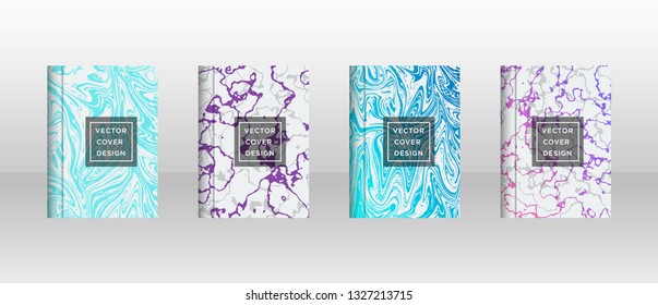 Mixture of acrylic paints. Liquid marble texture. Fluid art. Applicable for design cover, presentation, invitation, flyer, annual report, poster and business card, desing packaging - Vector