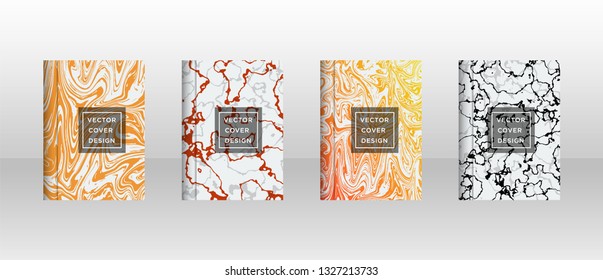 Mixture of acrylic paints. Liquid marble texture. Fluid art. Applicable for design cover, presentation, invitation, flyer, annual report, poster and business card, desing packaging - Vector