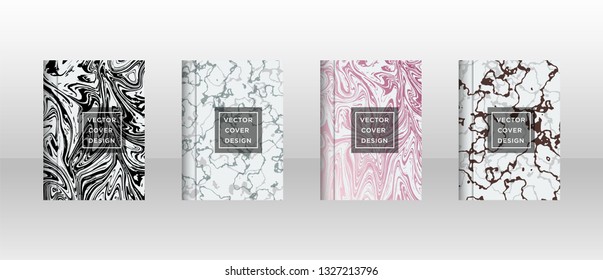 Mixture of acrylic paints. Liquid marble texture. Fluid art. Applicable for design cover, presentation, invitation, flyer, annual report, poster and business card, desing packaging - Vector
