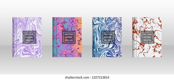 Mixture of acrylic paints. Liquid marble texture. Fluid art. Applicable for design cover, presentation, invitation, flyer, annual report, poster and business card, desing packaging - Vector