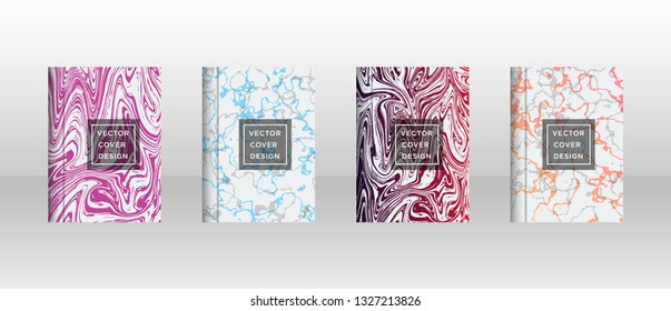 Mixture of acrylic paints. Liquid marble texture. Fluid art. Applicable for design cover, presentation, invitation, flyer, annual report, poster and business card, desing packaging - Vector
