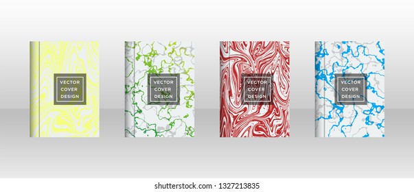 Mixture of acrylic paints. Liquid marble texture. Fluid art. Applicable for design cover, presentation, invitation, flyer, annual report, poster and business card, desing packaging - Vector