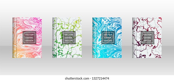 Mixture of acrylic paints. Liquid marble texture. Fluid art. Applicable for design cover, presentation, invitation, flyer, annual report, poster and business card, desing packaging - Vector