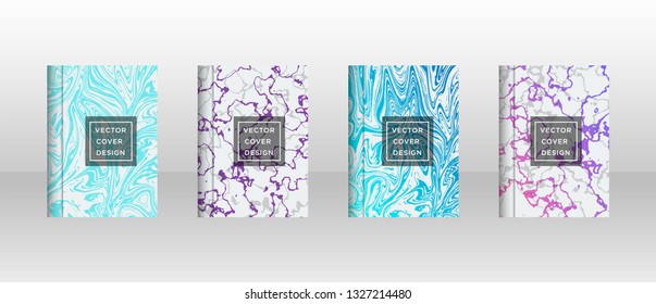 Mixture of acrylic paints. Liquid marble texture. Fluid art. Applicable for design cover, presentation, invitation, flyer, annual report, poster and business card, desing packaging - Vector