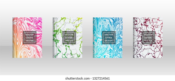 Mixture of acrylic paints. Liquid marble texture. Fluid art. Applicable for design cover, presentation, invitation, flyer, annual report, poster and business card, desing packaging - Vector