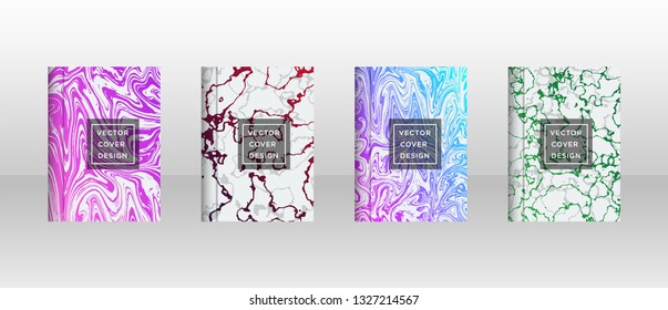 Mixture of acrylic paints. Liquid marble texture. Fluid art. Applicable for design cover, presentation, invitation, flyer, annual report, poster and business card, desing packaging - Vector