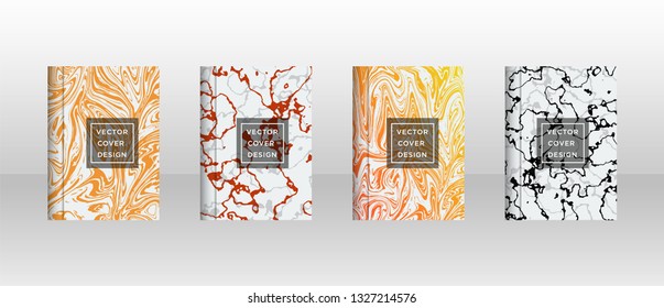 Mixture of acrylic paints. Liquid marble texture. Fluid art. Applicable for design cover, presentation, invitation, flyer, annual report, poster and business card, desing packaging - Vector