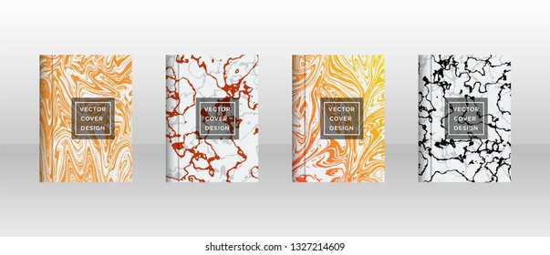 Mixture of acrylic paints. Liquid marble texture. Fluid art. Applicable for design cover, presentation, invitation, flyer, annual report, poster and business card, desing packaging - Vector
