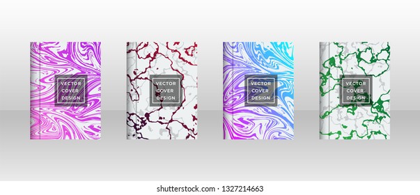 Mixture of acrylic paints. Liquid marble texture. Fluid art. Applicable for design cover, presentation, invitation, flyer, annual report, poster and business card, desing packaging - Vector
