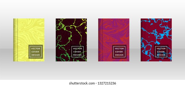 Mixture of acrylic paints. Liquid marble texture. Fluid art. Applicable for design cover, presentation, invitation, flyer, annual report, poster and business card, desing packaging - Vector