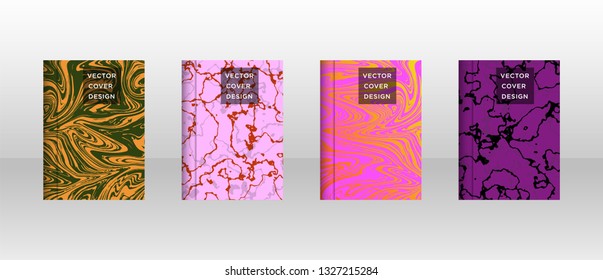 Mixture of acrylic paints. Liquid marble texture. Fluid art. Applicable for design cover, presentation, invitation, flyer, annual report, poster and business card, desing packaging - Vector