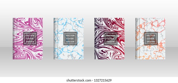 Mixture of acrylic paints. Liquid marble texture. Fluid art. Applicable for design cover, presentation, invitation, flyer, annual report, poster and business card, desing packaging - Vector